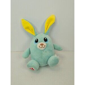 Build-A-Bear Workshop Mini Bunny Plush Aqua Blue Yellow Ears 7” Stuffed Animal